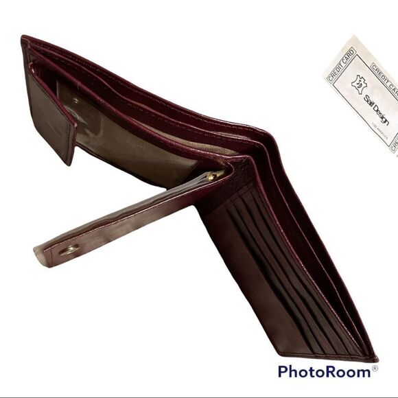 Vintage as new Hand crafted Leather Oxblood Brown Bifold Wallet - Picture 6 of 9